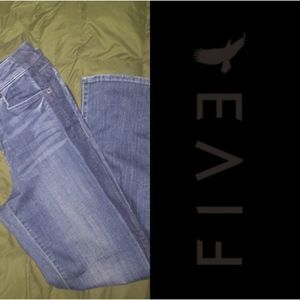 FIVE JEANS | TWO TONE HIGH WAISTED BOYFRIEND JEANS